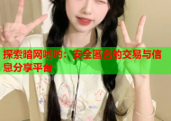 探索暗网哟哟：安全匿名的交易与信息分享平台
