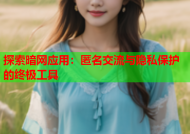 探索暗网应用：匿名交流与隐私保护的终极工具