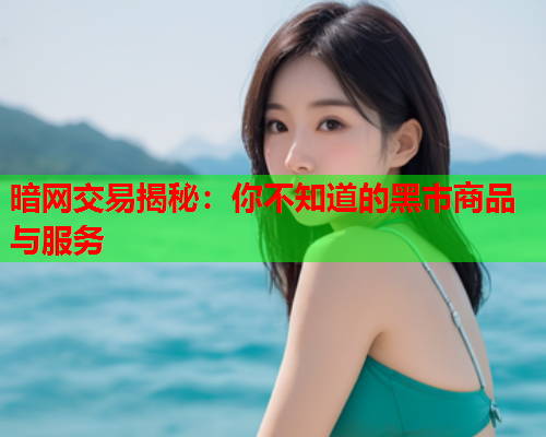 暗网交易揭秘：你不知道的黑市商品与服务  第1张