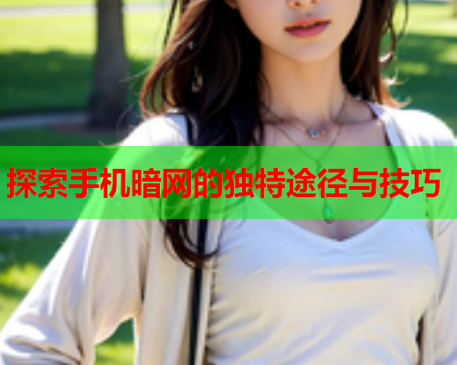 探索手机暗网的独特途径与技巧  第1张