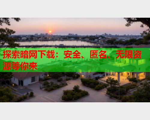 探索暗网下载：安全、匿名、无限资源等你来  第1张